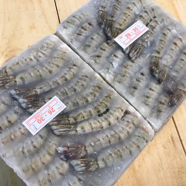 無頭ブラックタイガー　26/30（約112尾/1.8kg）