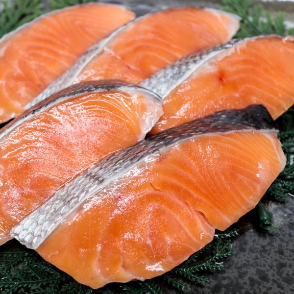 ＜背側のみ＞　銀鮭切身　定塩　40gx200切