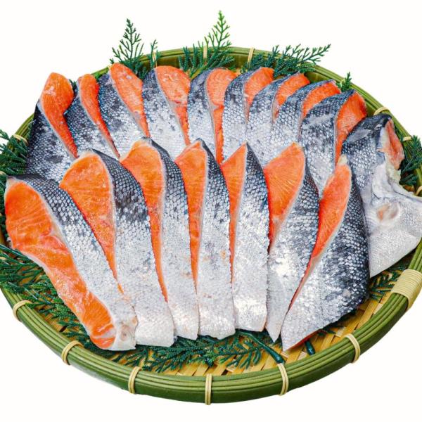 ＜サンプル＞定塩甘口　銀鮭切身　1kg(9~12切)