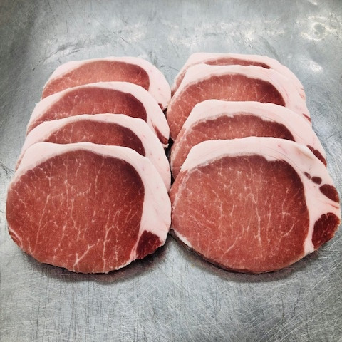 【送料無料】アメリカ産　豚ロース100ｇポーションカット