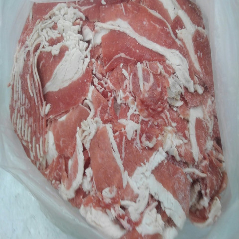 【送料無料】アメリカ産　牛バラ　スライス　1.8ｍｍ