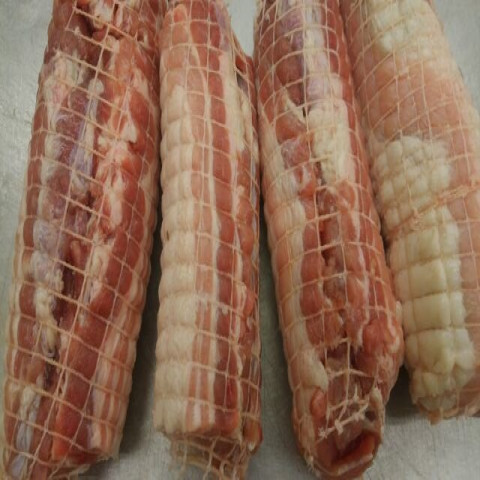 【送料無料】アメリカ産　豚バラ肉　チャーシュ用　ネット巻　不定貫