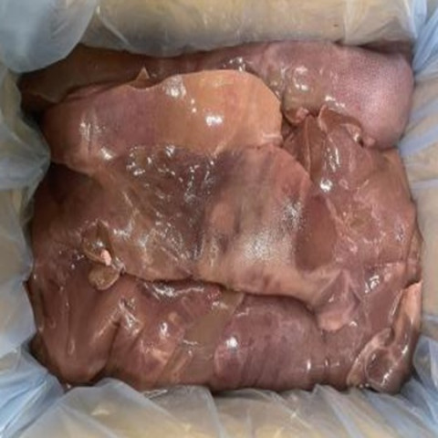 【送料無料】愛知県産　豚レバー　10kgバルク　（すじ除去済）200kg