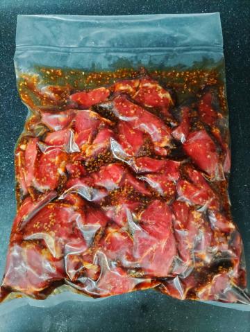 【送料無料】鹿児島県産　★焼肉　黒豚ハラミ　特製にんにくしょう油ダレ
