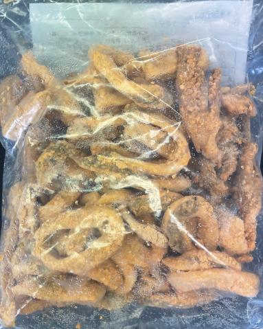 【送料無料】スルメイカ唐揚げ　1Kg×6袋×2合（粉付き）