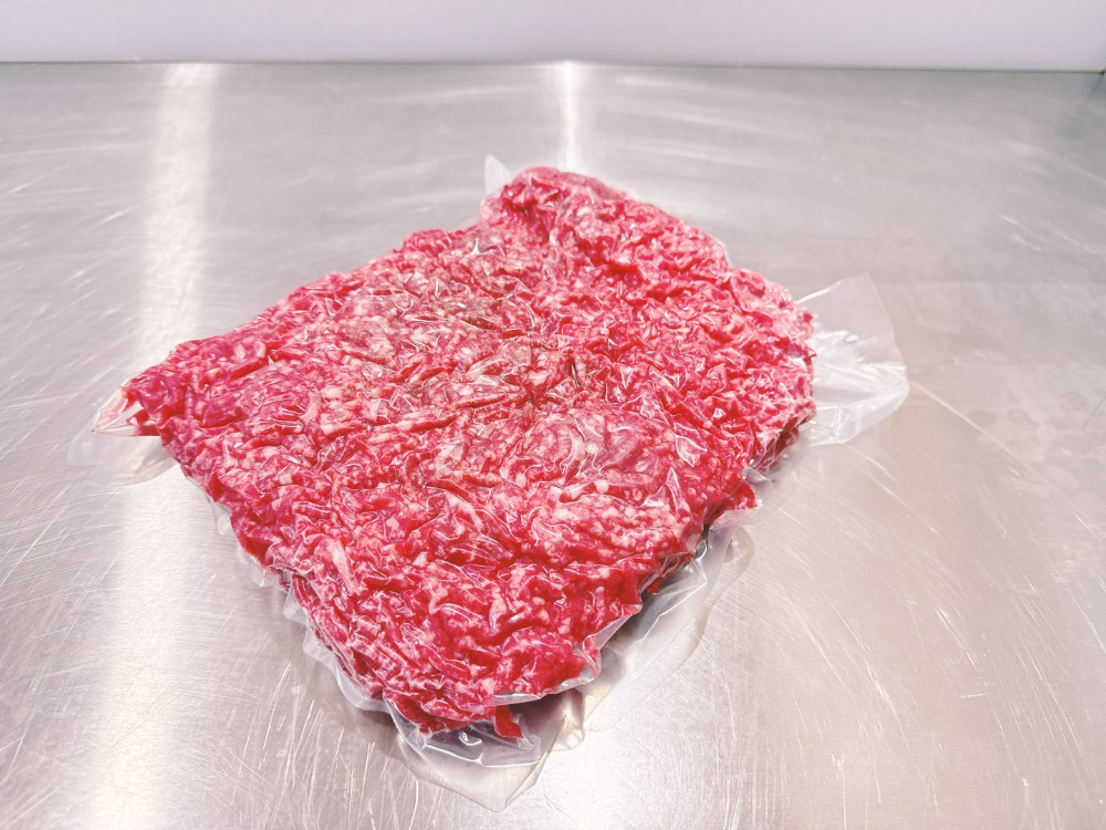 黒毛和牛　ハンバーグ　ミンチ　1ｋ　細引き　真空　冷凍