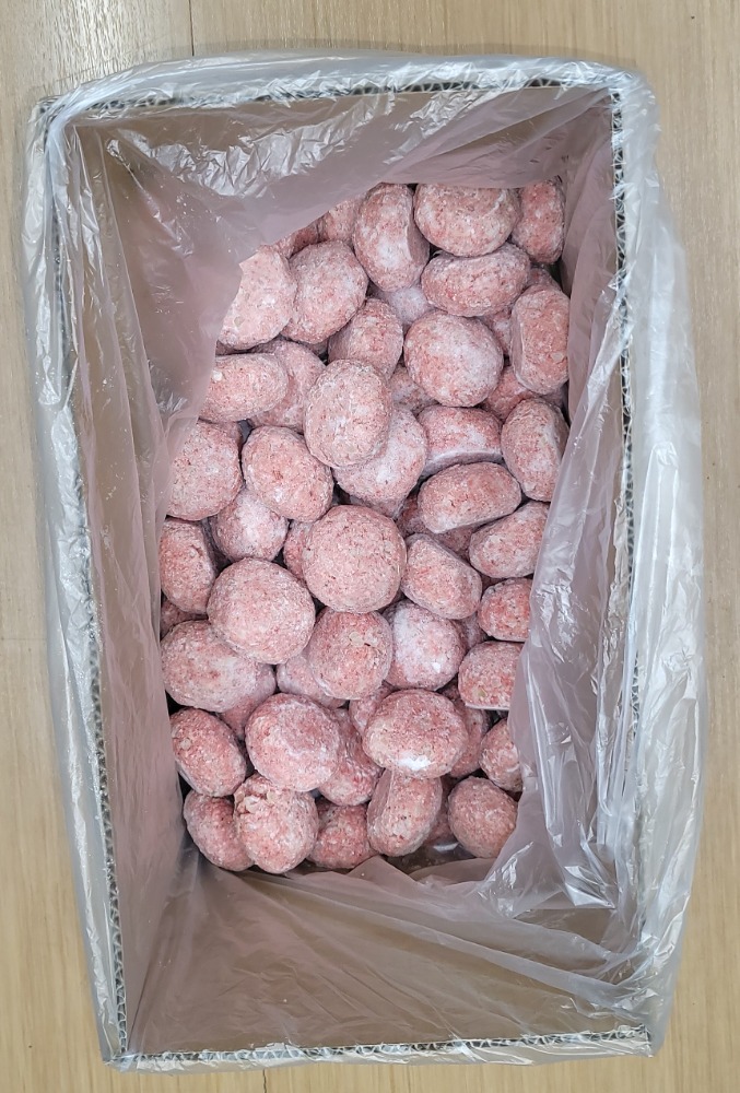 牛6：豚４　手つくりハンバーグ８０ｇ（冷凍）75個入り