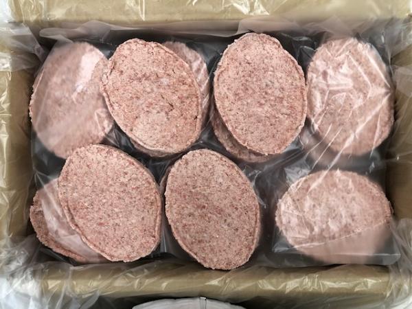 ジューシー！牛100%冷凍生ハンバーグ　120g