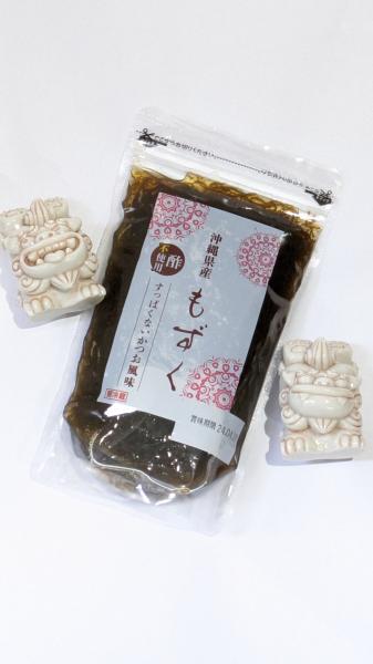 沖縄県産かつお風味の味付もずくスタンドパック　360g　冷凍