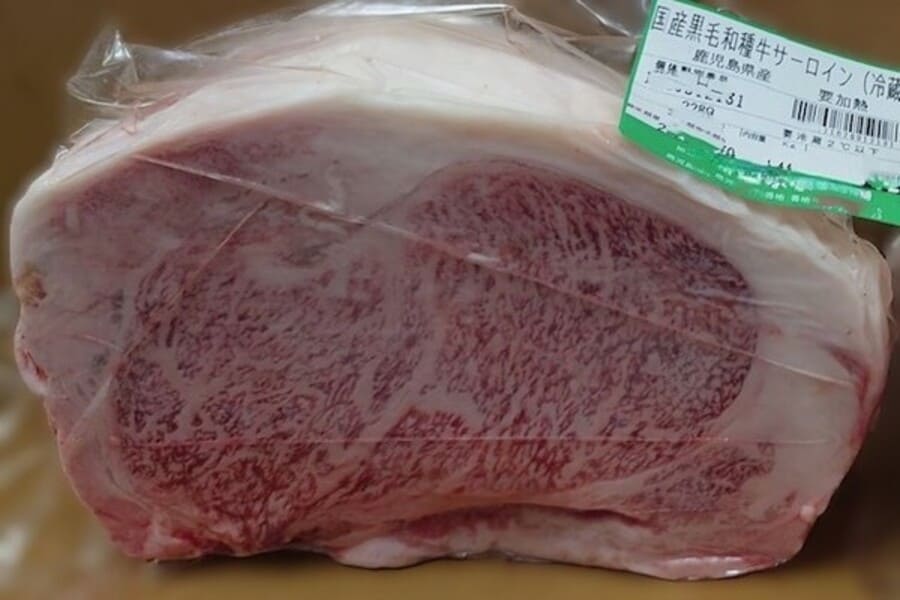 【A5】チルド鹿児島県産黒毛和牛　サーロイン11〜12番（冷蔵）