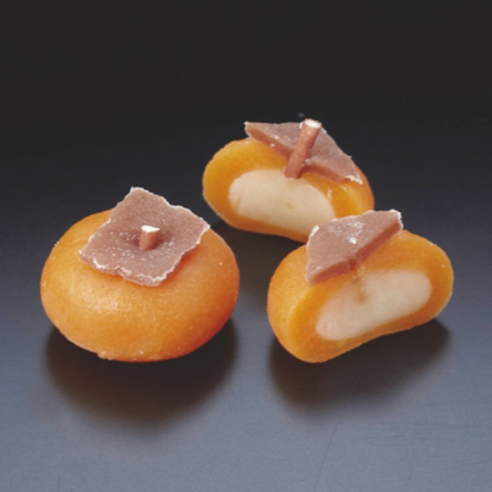 まるごと柿餅　15個　花餅柿　柚子餡　和菓子　秋　おせち食材