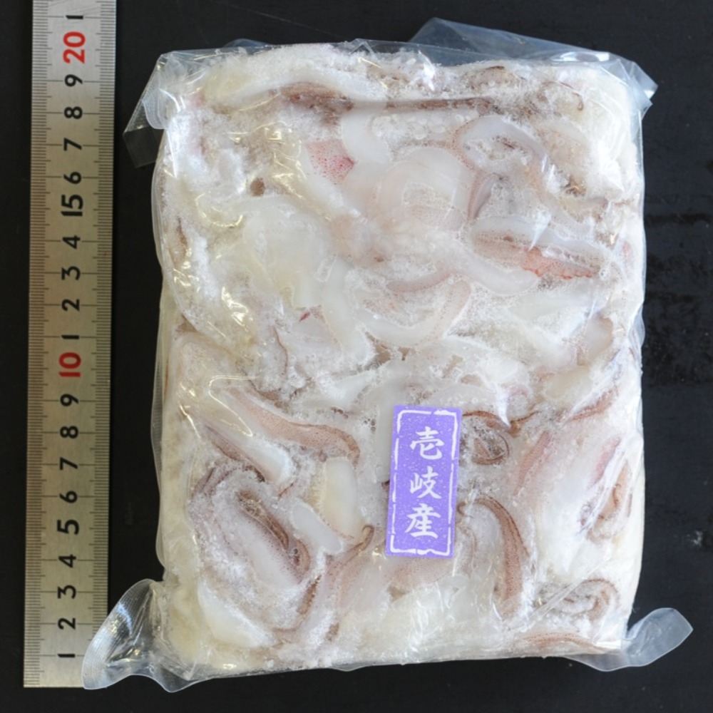 壱岐産　剣先イカ下足　生食可　風味抜群　ケンサキイカゲソ