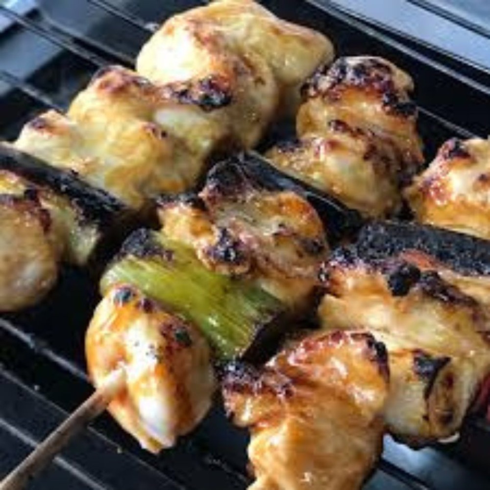 国産　ジャンボ　鶏ねぎま串　生冷凍(焼き鳥用)　50gx100本【B】