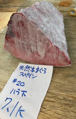 【新商品】【新商品】20天然本マグロ（スペイン産）腹下7.1kg