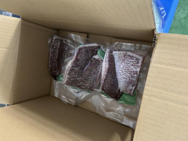 沼津産鯛さしみ【冷凍ロイン皮有】マダイ(皮あり柵)約130-150g