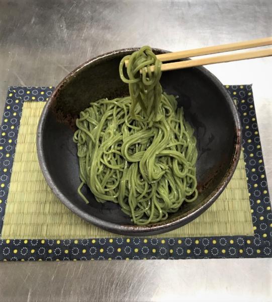 【生麺】抹茶蕎麦　150g【冷蔵】《クール弊社負担》