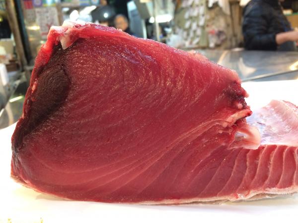 綺麗な赤身　築地直送　メバチマグロ