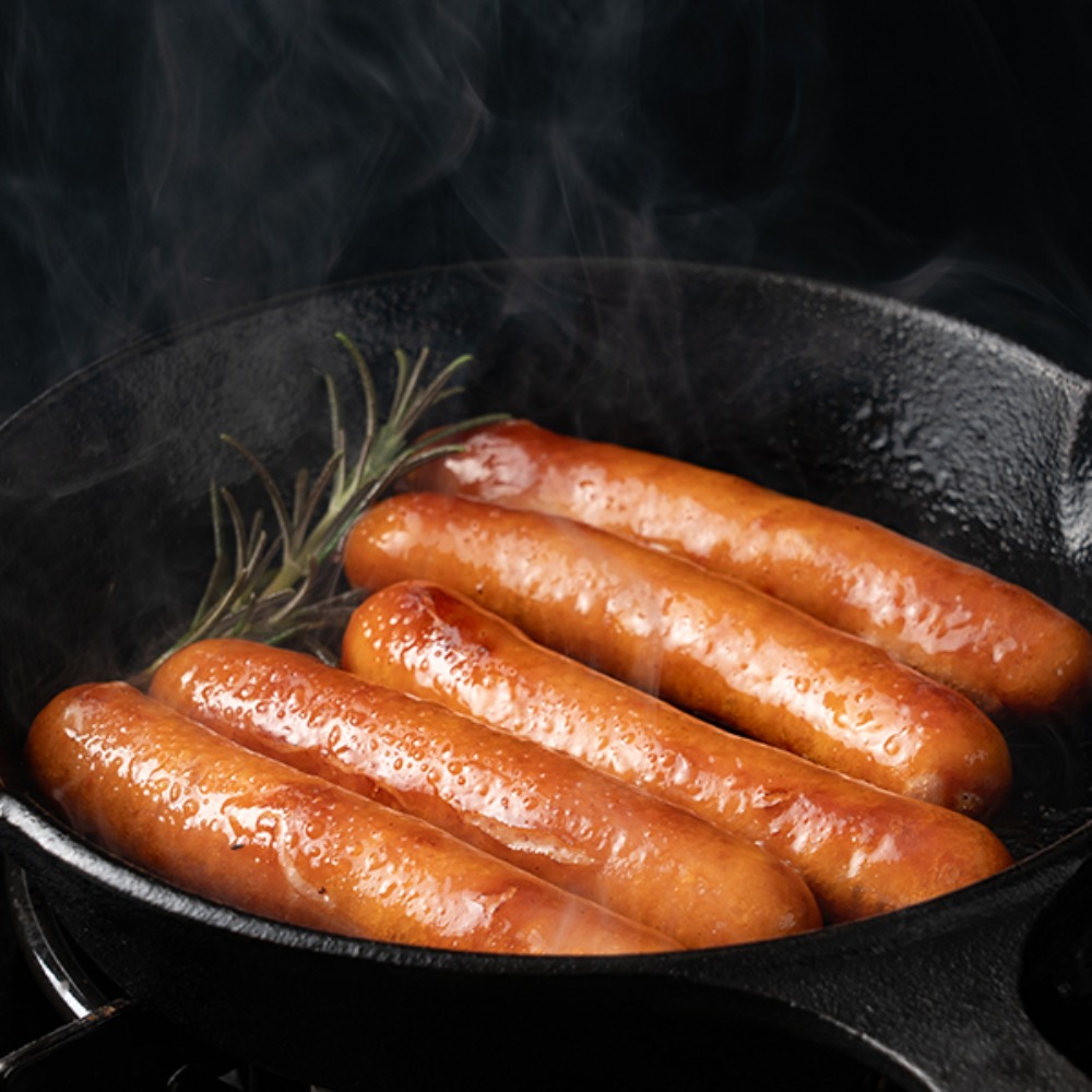 【国産】粗挽きソーセージ　1kg　国内工場で製造