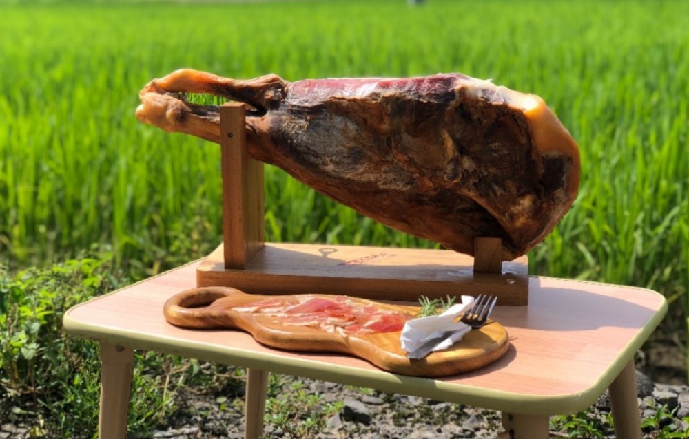 【国内自社加工】生ハムブロック　コントラマサ　1kg　長期熟成