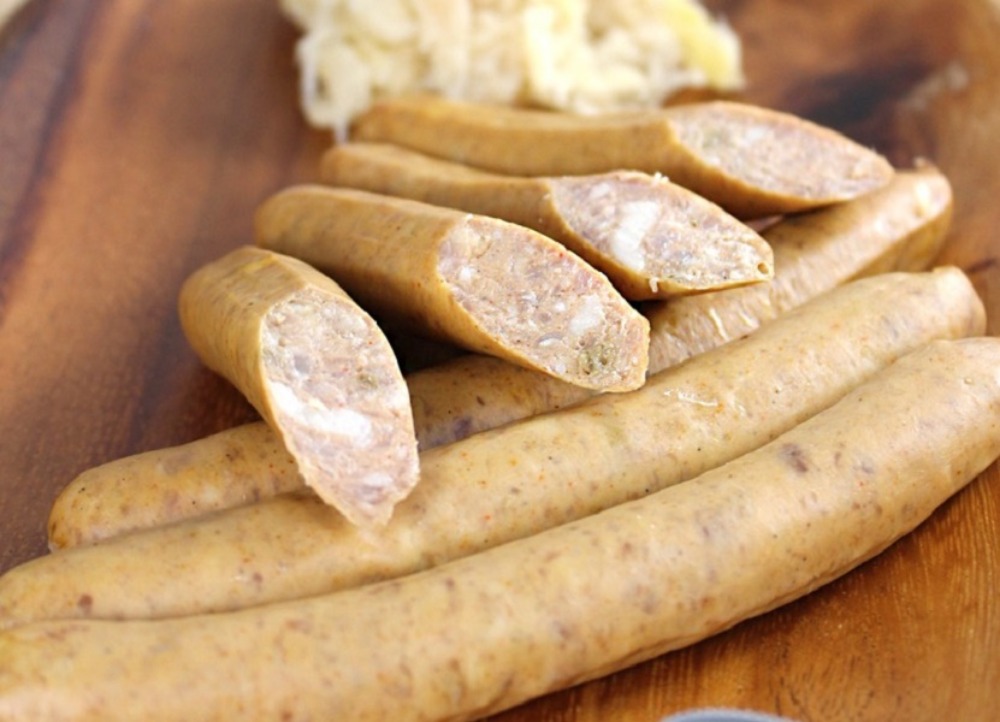 豚肉・五島灘塩・甜菜糖・香辛料のみ　ほまれプレーンウインナー