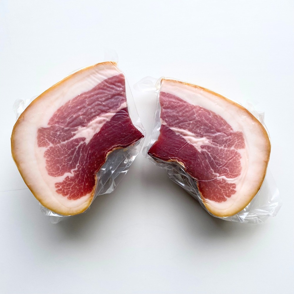 【国内自社製造】生ハムブロック　マサ（骨無し）1kg　長期熟成