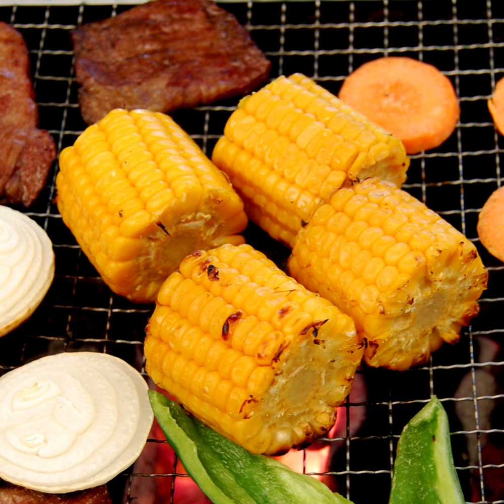 富山県産スイートコーン　カット2P(バーベキューに)(正味)x20袋