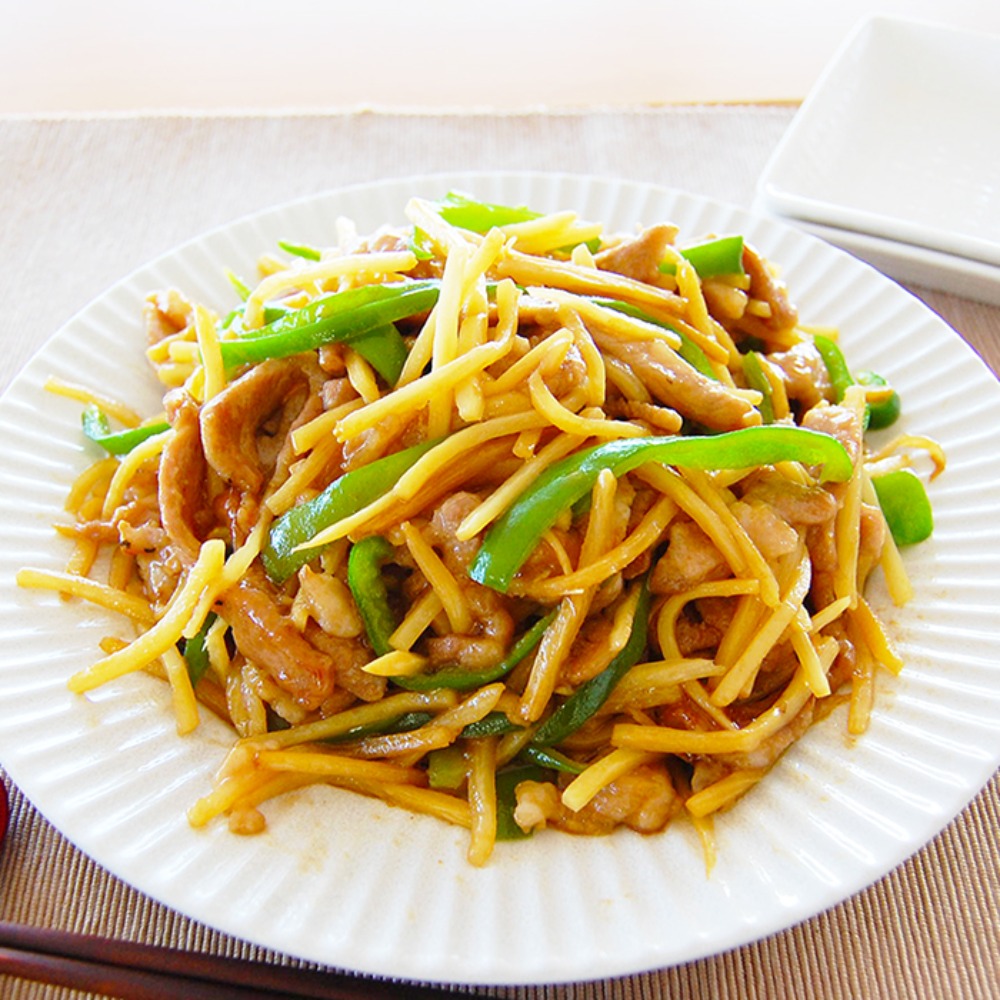 有機細切り竹の子(チンジャオロースやスープに)　1kg(正味)x10袋