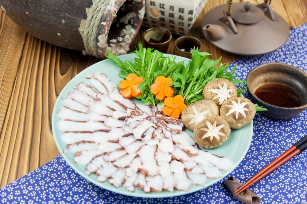 北海道産水たこしゃぶ　スライス　刺身(生食可能・真空)250g