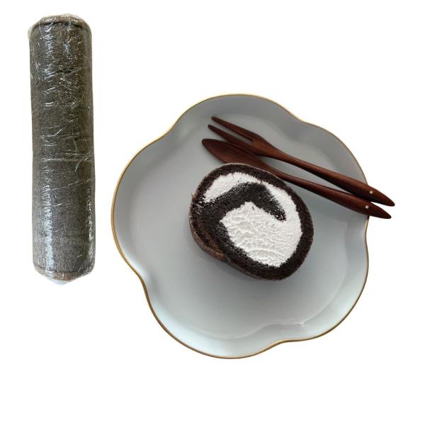 黒米ロールケーキ　新潟産　黒米を使用　10本