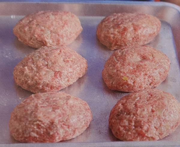 自家製手捏ねハンバーグ-国産牛と国産豚(1個120g)10個セット