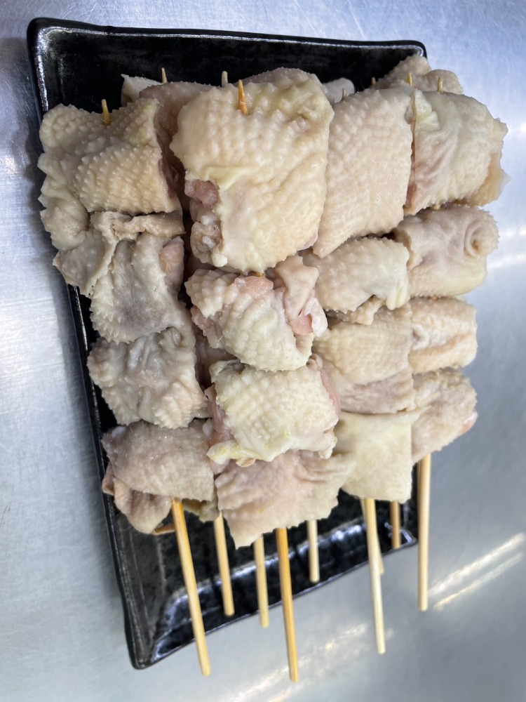 （首皮付き）鶏皮付セセリ串40ｇ（タイ産）/やきとり/居酒屋