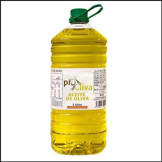 送料０円！プロオリーバ　ピュアオリーブオイル5リットル1516