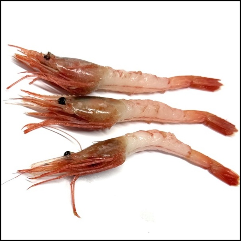 ☆送料0円！中ムキ有頭甘海老2Lサイズ　20尾/24PC　2695