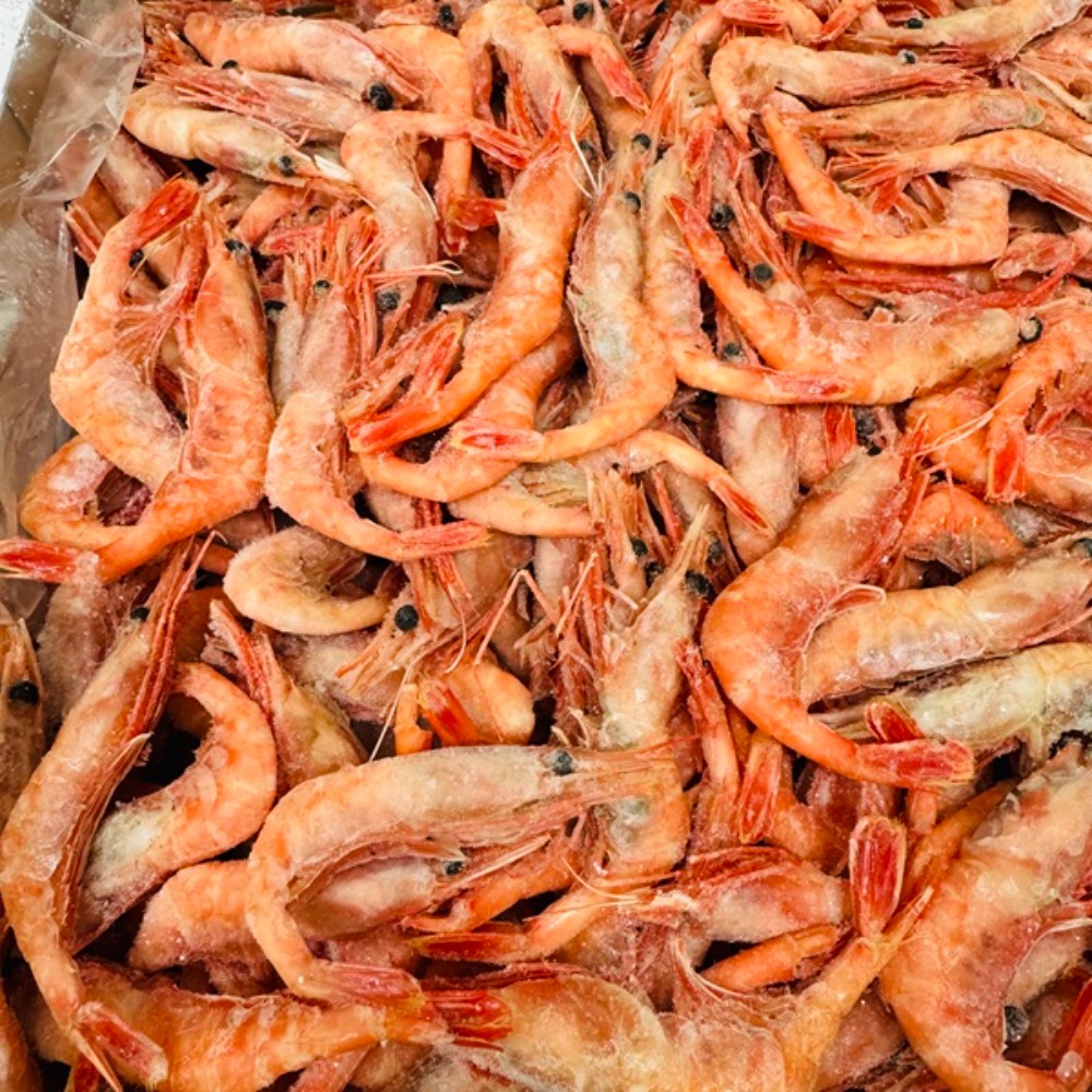 ☆殻ごと香ばしい甘海老IQF（唐揚げ用原料）1kgパック　NS2046