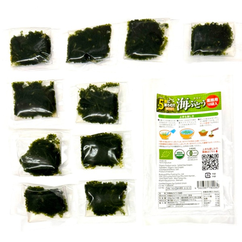 1pc！5倍に膨らむ海ぶどう無添加20gx10袋/オーガニックBL0914