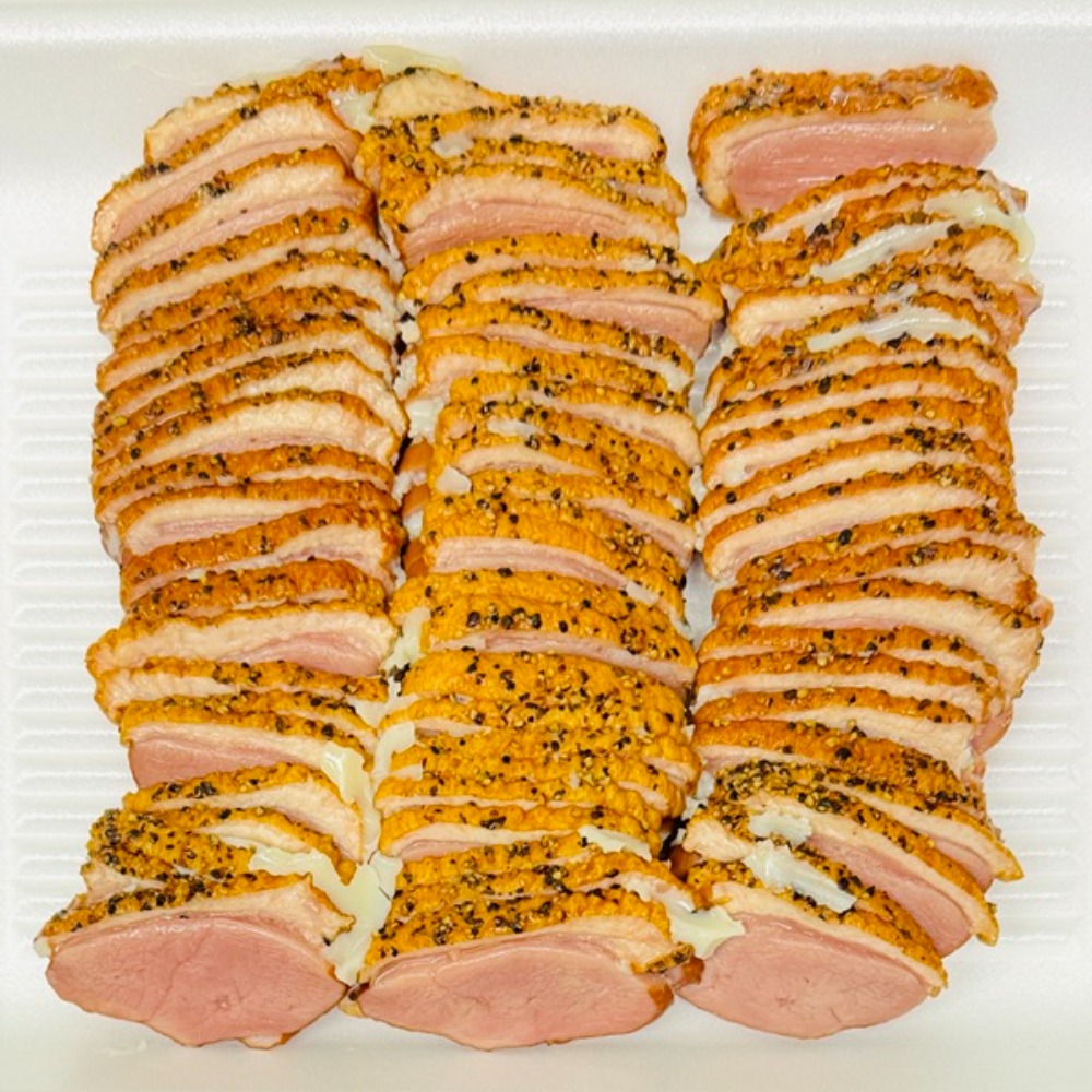 合鴨パストラミスライス500g／合鴨ロース燻製胡椒TS0761