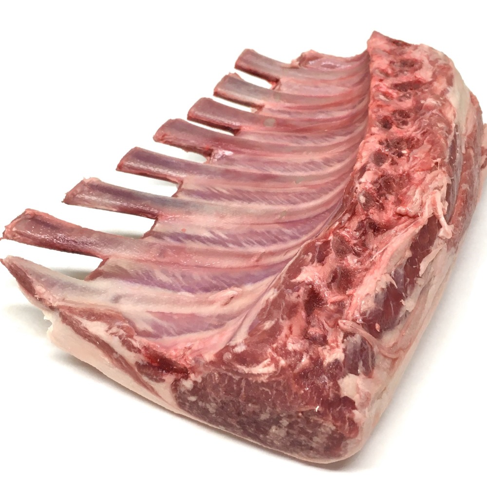 ◆1パックAUSTラムフレンチラック9リブ／背骨バラ先除去済み1054