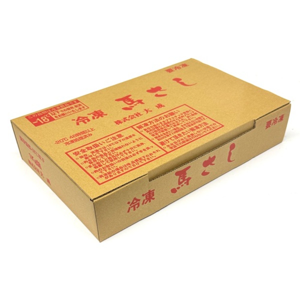 フランス産天然霜降り上赤身馬刺し1kg／特選生食桜肉0515