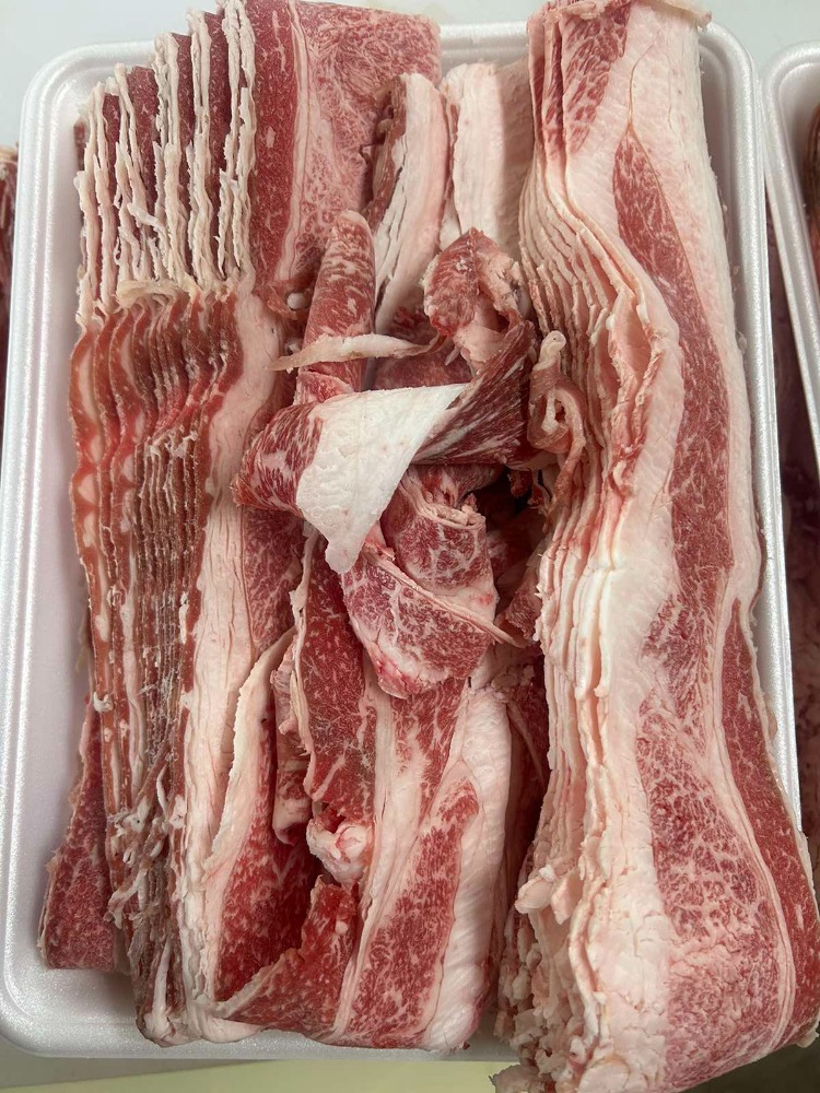 九州産黒毛和牛　牛バラスライス