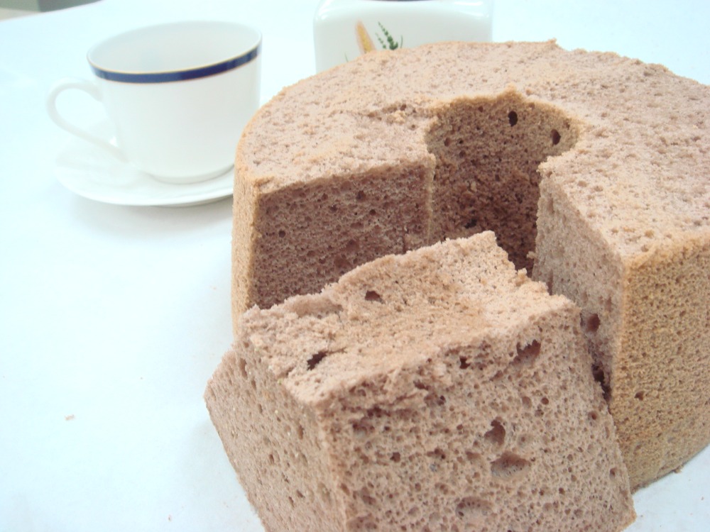 チョコシフォンケーキ・紙管付き　7号・21cm