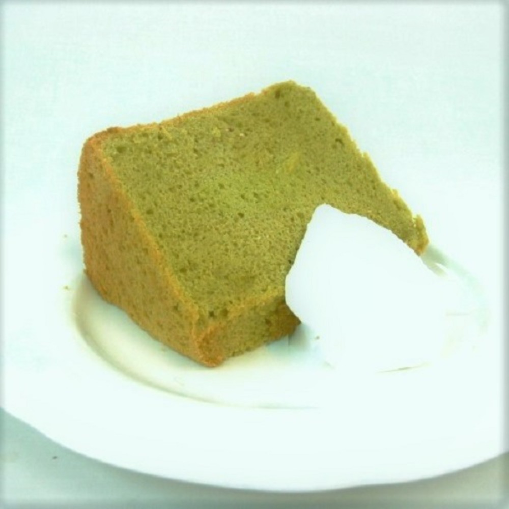 抹茶シフォンケーキ・紙管付き　7号・21cm