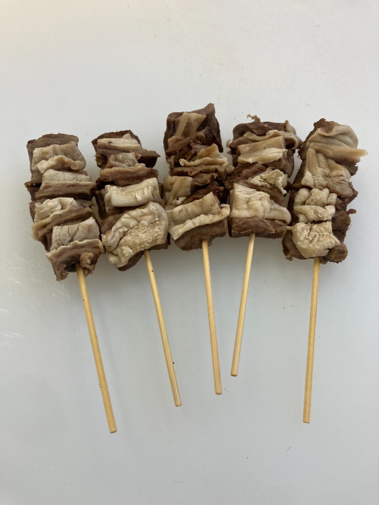 国産牛スジ串(ノドすじ・食道・ネクタイ)　30ｇ　100本入り