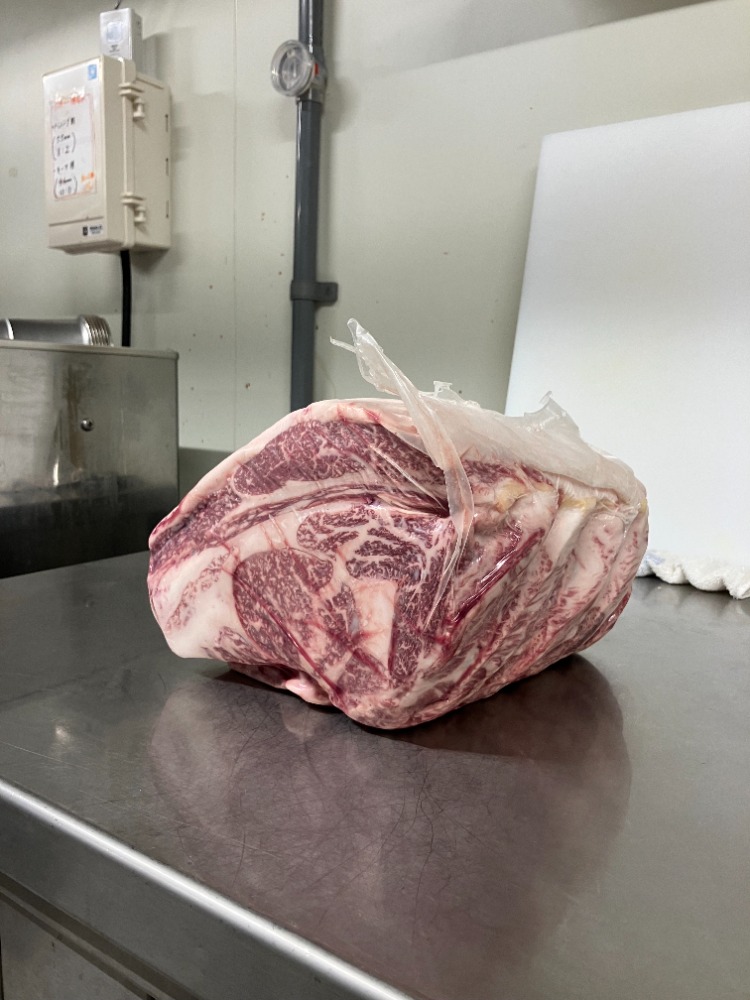 宮崎県産黒毛和牛　経産　リブロース　６カ月間再肥育済み