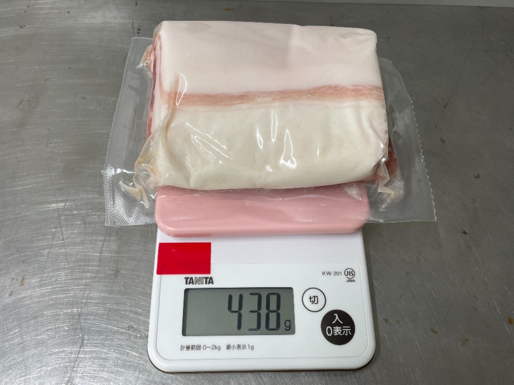 簡単調理　豚バラ肉生ハム（チリ産）真空パック4kg