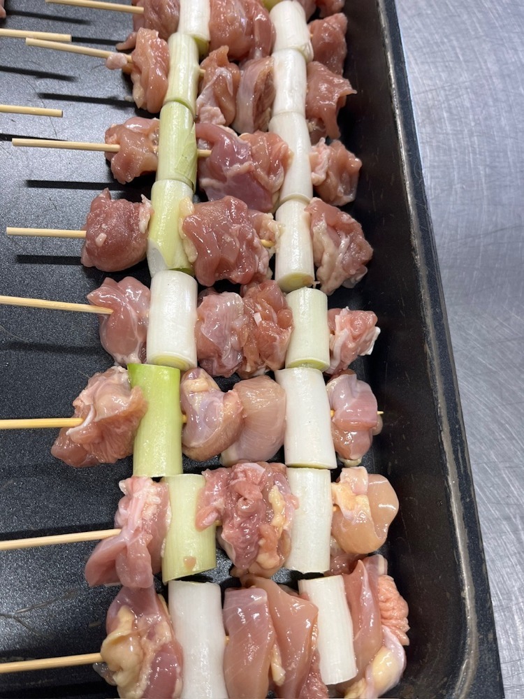 国産　鶏ねぎま串　生冷凍(焼き鳥・焼鳥・やきとり)　50gx100本