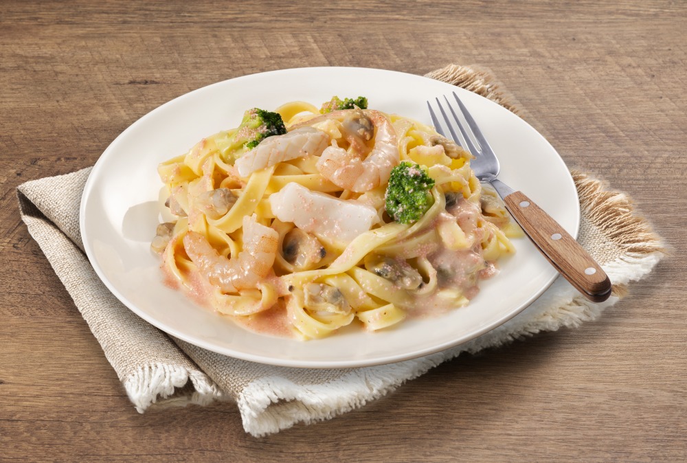 【レンチンのみ】海鮮と博多明太子のクリームパスタ　■37174