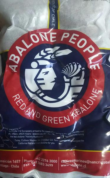 チリ産　殻付あわび　1Kg（約5〜15粒）x10Ｐ