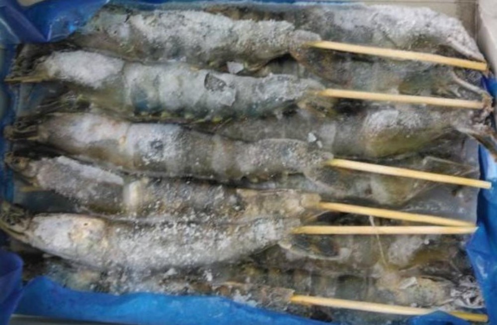 ソフトシェル　ブラックタイガー串　300gx20箱（箱12串）